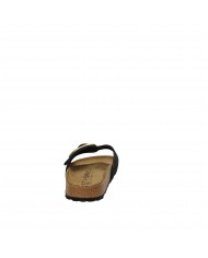 Birkenstock Sandalo Basso in Nabuk ingrassato Nero MADRID BIG.10233...