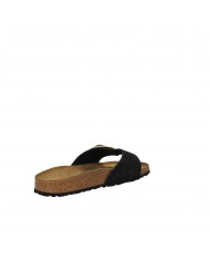 Birkenstock Sandalo Basso in Nabuk ingrassato Nero MADRID BIG.10233...