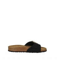 Birkenstock Sandalo Basso in Nabuk ingrassato Nero MADRID BIG.10233...