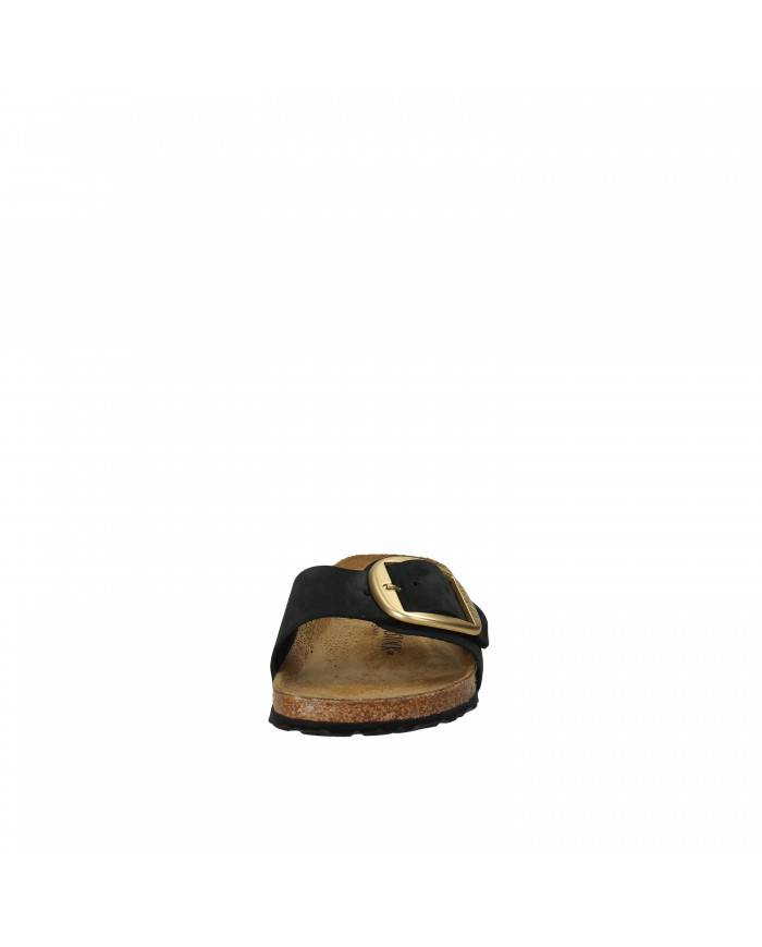 Birkenstock Sandalo Basso in Nabuk ingrassato Nero MADRID BIG.10233... Birkenstock Sandalo Basso in Nabuk ingrassato Nero MADRID BIG.10233...