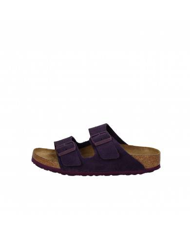 Birkenstock Sandalo Soft Footbed in camoscio Viola ARIZONA.1021265 ...