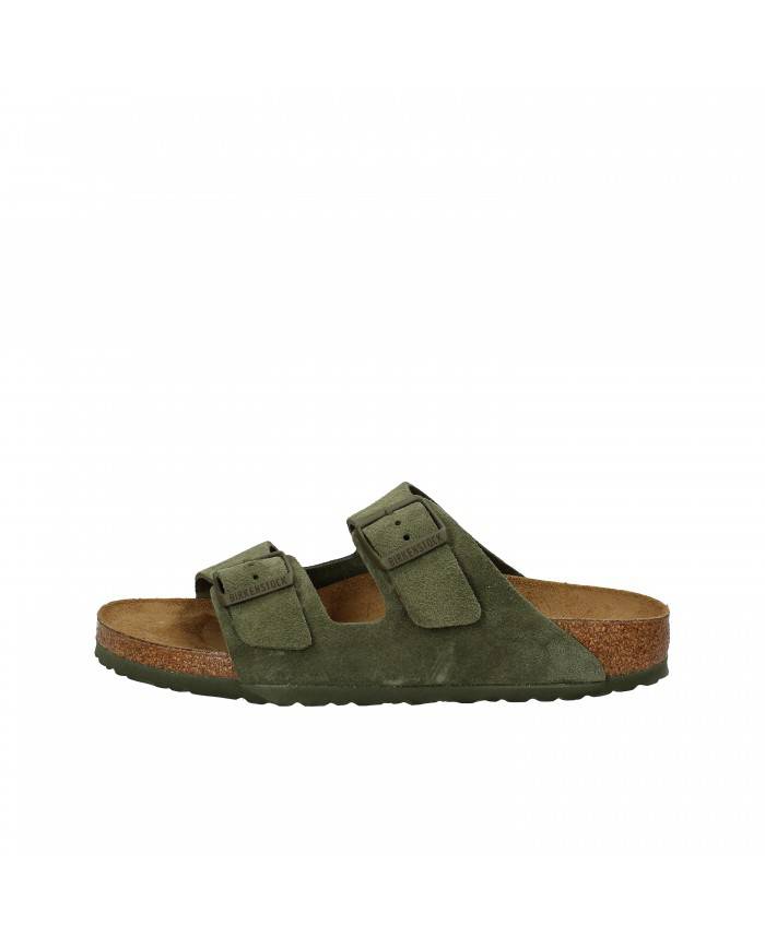 Birkenstock Sandalo basso in camoscio Verde Timo ARIZONA.1025720 Nu... Birkenstock Sandalo basso in camoscio Verde Timo ARIZONA.1025720 Nu...