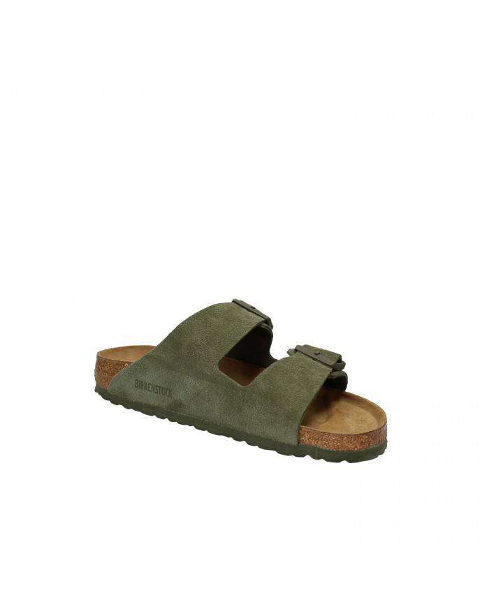 Birkenstock Sandalo basso in camoscio Verde Timo ARIZONA.1025720 Nu...