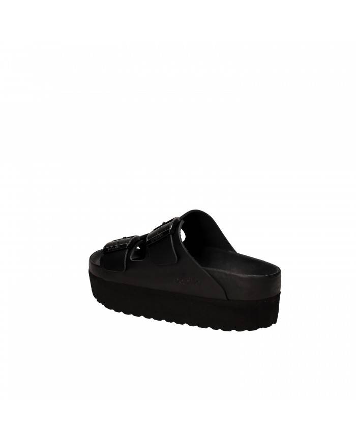 Birkenstock Sandalo basso in pelle Nero Arizona Plat.1013266 Nuova ...