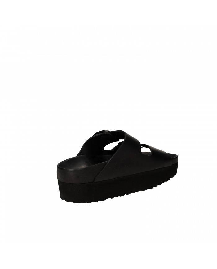 Birkenstock Sandalo basso in pelle Nero Arizona Plat.1013266 Nuova ...