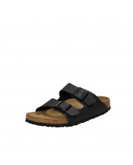 Birkenstock Sandalo basso Soft Footbed in ecopelle Nero ARIZONA.551...