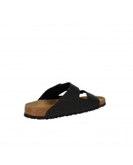Birkenstock Sandalo basso Soft Footbed in ecopelle Nero ARIZONA.551...