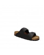 Birkenstock Sandalo basso Soft Footbed in ecopelle Nero ARIZONA.551...