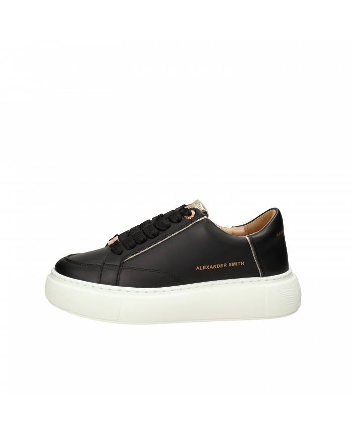 Alexander Smith ACBC Sneaker in ecopelle Nero e Oro Eco-Greenwich.0...