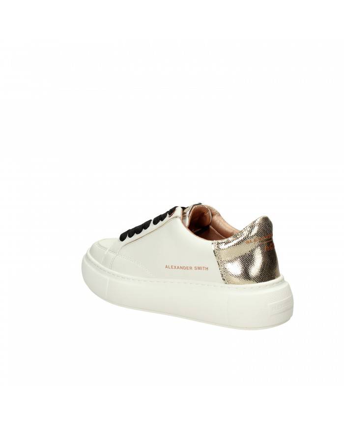 Alexander Smith ACBC Sneaker in ecopelle Bianco e Oro Eco Greenwich