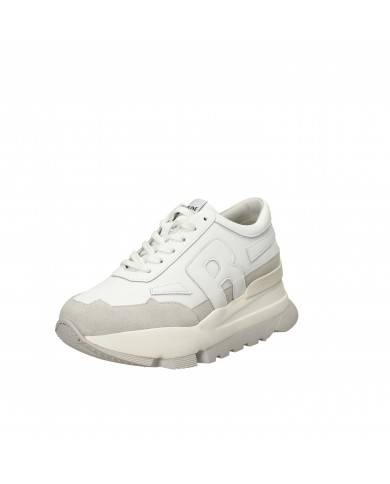 Rucoline Sneaker in camoscio e pelle Bianco e Ghiaccio 304 Nuova Co...