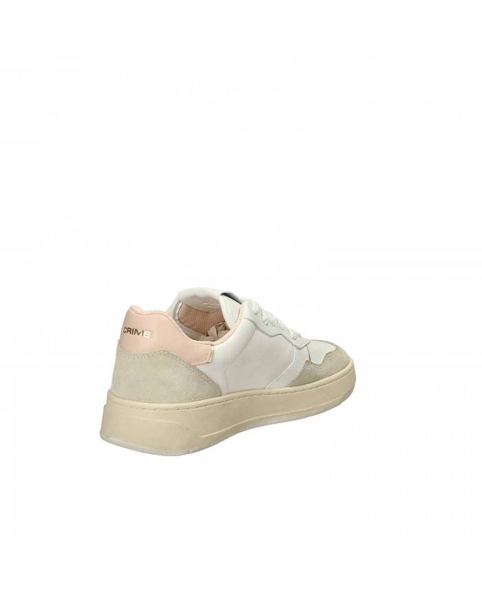 Crime London Sneaker in pelle Bianco e Rosa Timeless.26202 Nuova Co... Crime London Sneaker in pelle Bianco e Rosa Timeless.26202 Nuova Co...