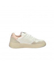 Crime London Sneaker in pelle Bianco e Rosa Timeless.26202 Nuova Co...