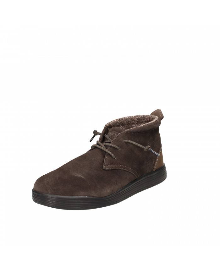 Hey Dude Shoes Polacchino in camoscio Testa Moro Jo Suede.213 Nuova...