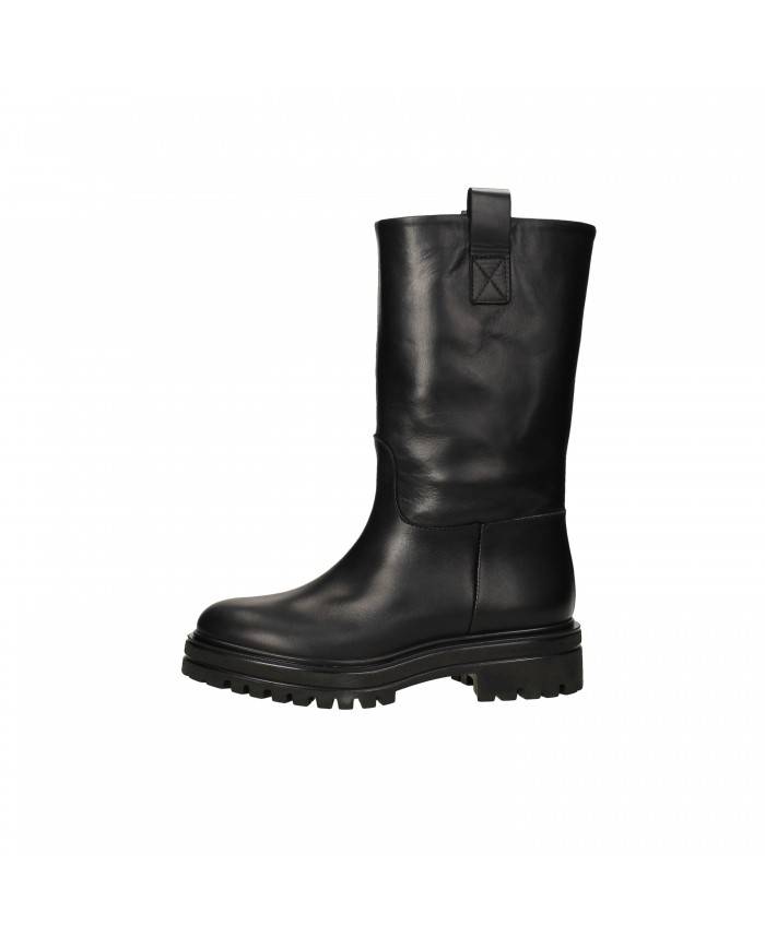 VSL Stivale in pelle Nero 7205 Nuova Collezione Momenti