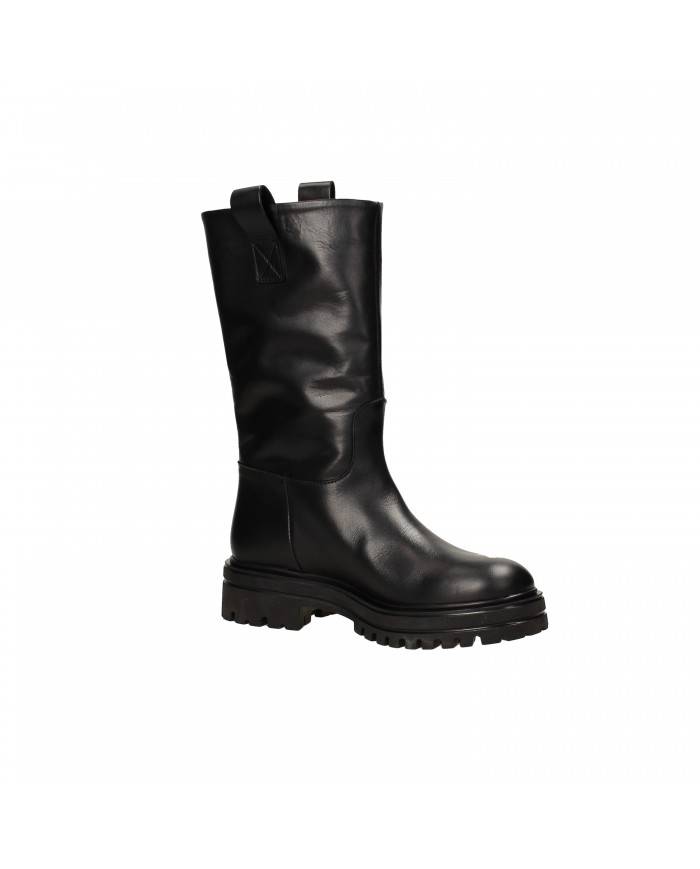 VSL Stivale in pelle Nero 7205 Nuova Collezione Momenti