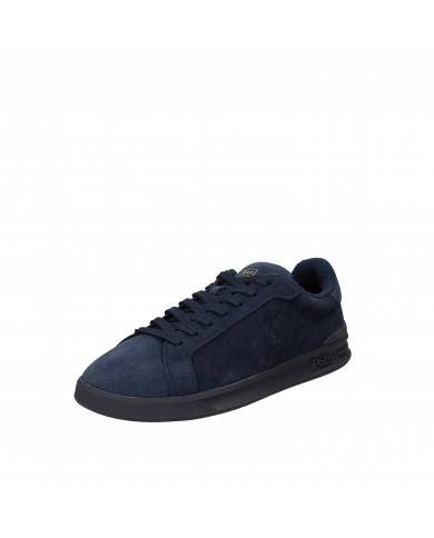 Polo Ralph Lauren Sneaker in camoscio Blu Heritage Court II Nuova C...
