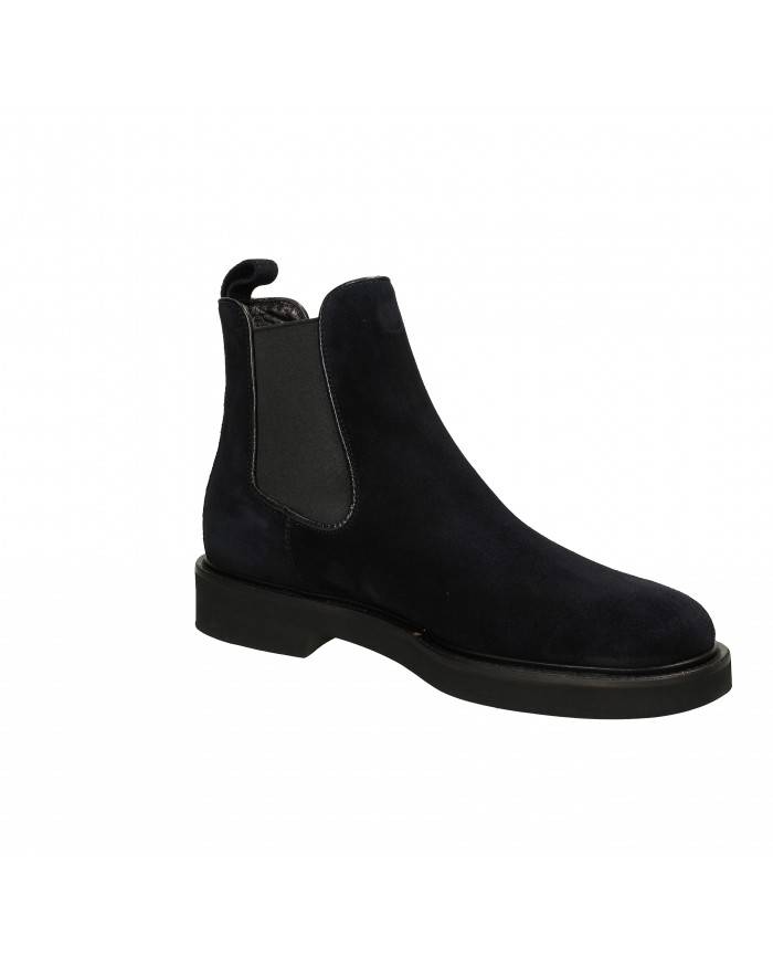 Rossano Bisconti Polacchino in camoscio Blu 733-06 Nuova Collezione...