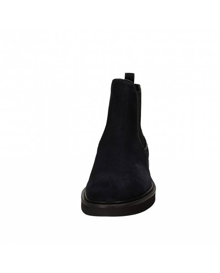 Rossano Bisconti Polacchino in camoscio Blu 733-06 Nuova Collezione...