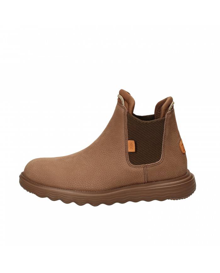 Hey Dude Shoes Polacchino in nabuk Tan Branson Boot Caft.255 Nuova ...