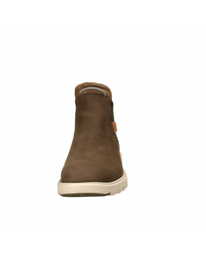 Hey Dude Shoes Polacchino in nabuk Verde Militare Branson Boot Craf