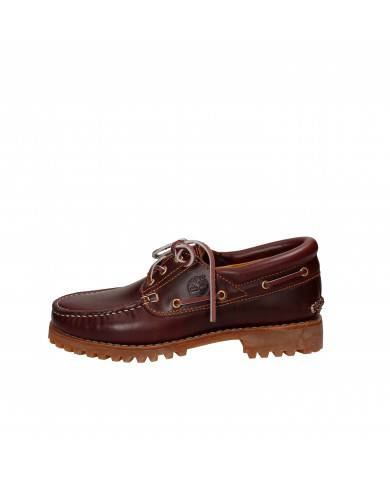 Timberland® Scarpa da barca in pelle Bordeaux 3-eye lug.648 Nuova C...