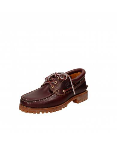Timberland® Scarpa da barca in pelle Bordeaux 3-eye lug.648 Nuova C...