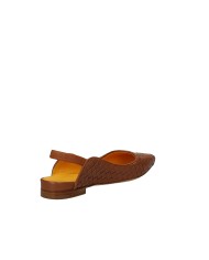 Mara Bini S240505 Ballerina slingback in Nappa intrecciata Tan