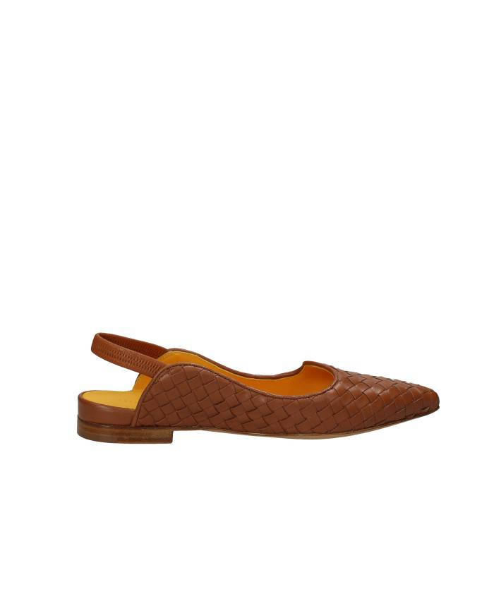 Mara Bini S240505 Ballerina slingback in Nappa intrecciata Tan Mara Bini S240505 Ballerina slingback in Nappa intrecciata Tan