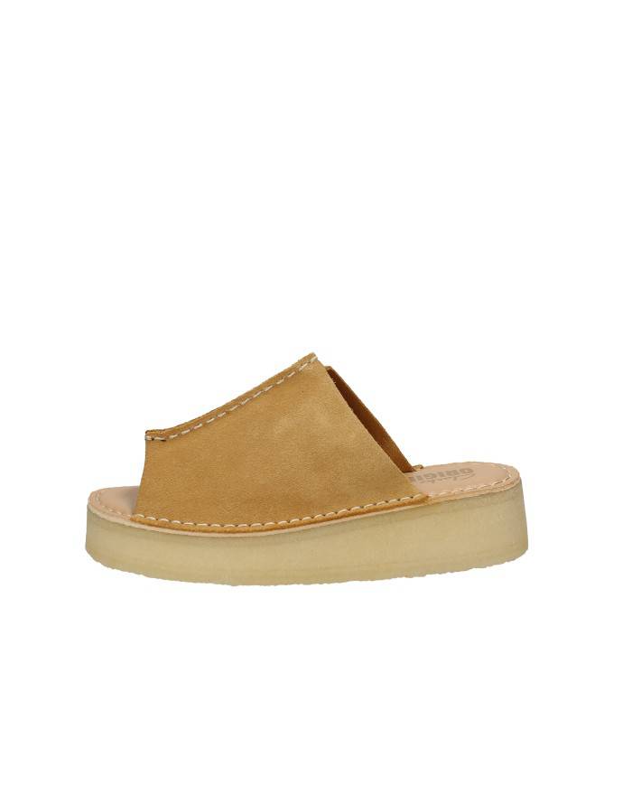 Clarks Originals® Wedge Slide Sandalo in camoscio Cammello Clarks Originals® Wedge Slide Sandalo in camoscio Cammello