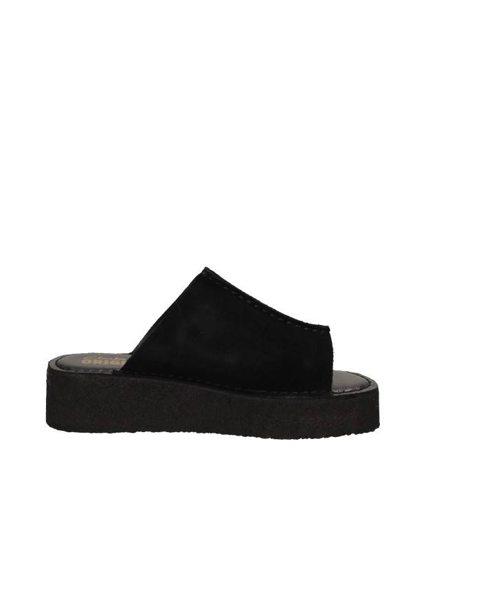 Clarks Originals® Wedge Slide Sandalo in camoscio Nero Clarks Originals® Wedge Slide Sandalo in camoscio Nero
