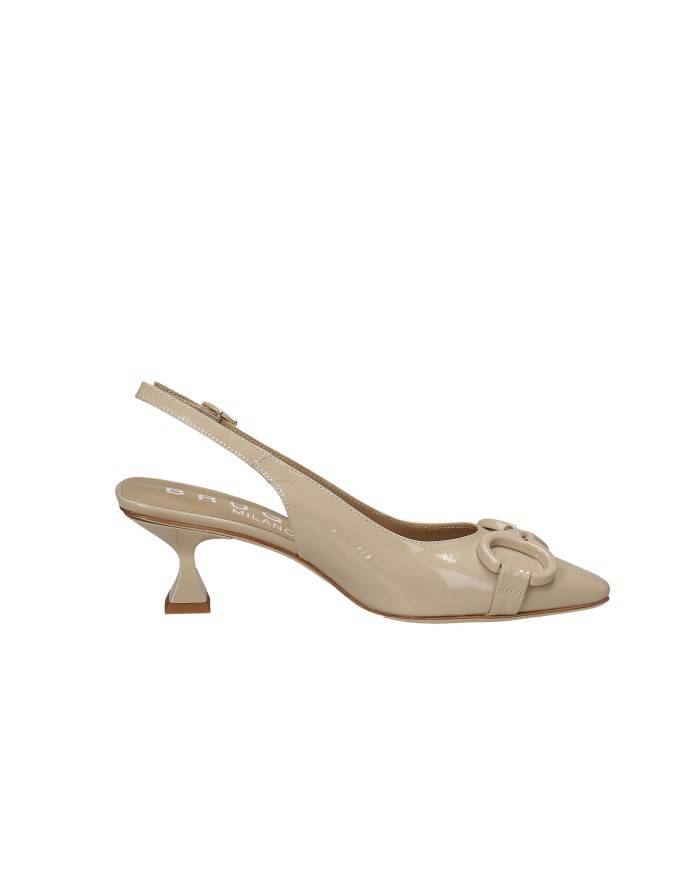 Bruglia Milano 9037 Slingback in vernice Nude Bruglia Milano 9037 Slingback in vernice Nude
