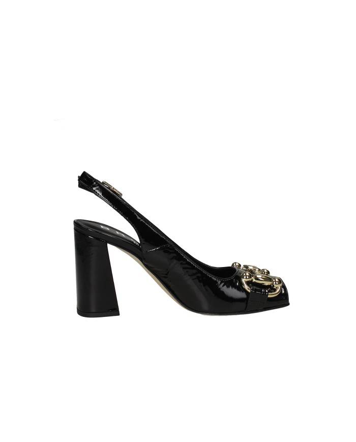 Bruglia Milano 9031 Décolleté slingback spuntata in vernice Nero Bruglia Milano 9031 Décolleté slingback spuntata in vernice Nero