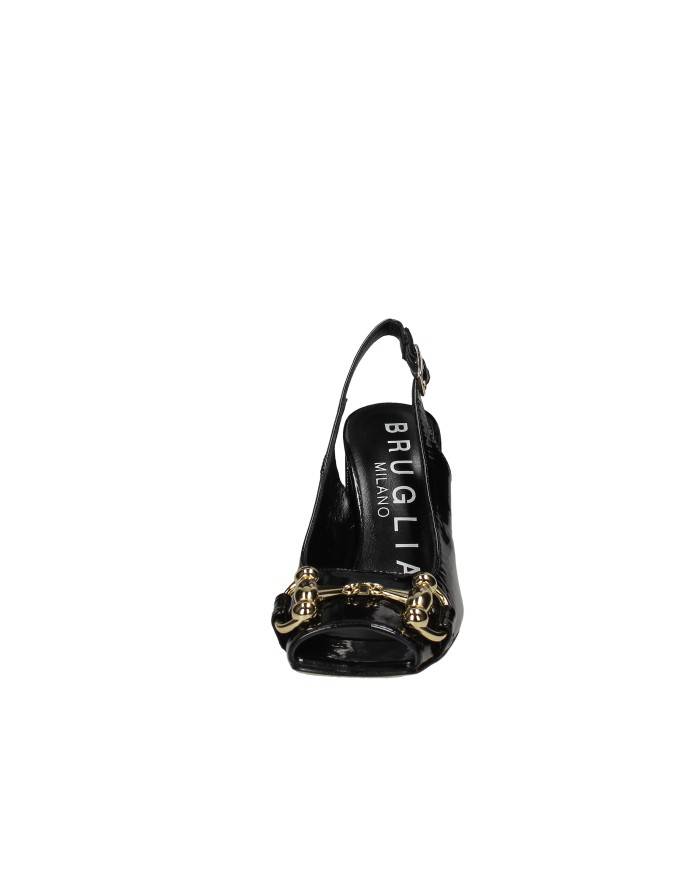 Bruglia Milano 9031 Décolleté slingback spuntata in vernice Nero Bruglia Milano 9031 Décolleté slingback spuntata in vernice Nero