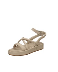 Clarks Alda Cross Sandalo platform in pelle Sabbia