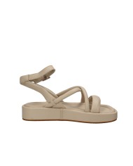 Clarks Alda Cross Sandalo platform in pelle Sabbia
