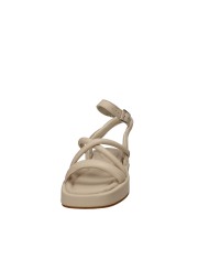 Clarks Alda Cross Sandalo platform in pelle Sabbia