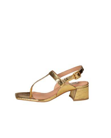 Bibi Lou 644z18vk Sandalo infradito in pelle laminata Oro Bibi Lou 644z18vk Sandalo infradito in pelle laminata Oro