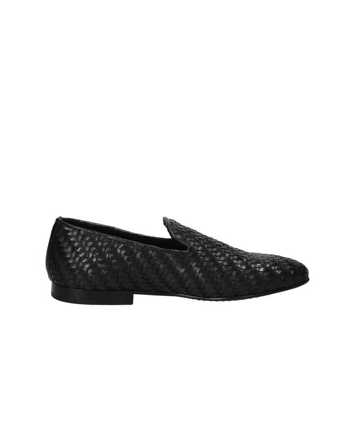 Pawelk's 22184 Mocassino in pelle intrecciata Nero Pawelk's 22184 Mocassino in pelle intrecciata Nero