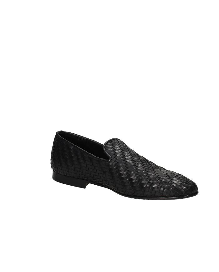 Pawelk's 22184 Mocassino in pelle intrecciata Nero Pawelk's 22184 Mocassino in pelle intrecciata Nero