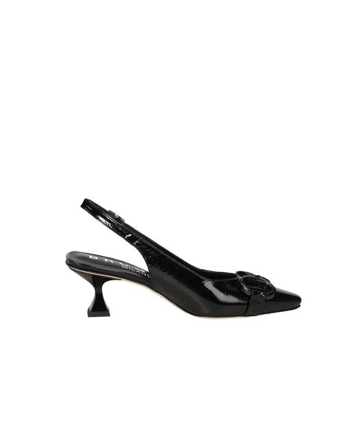 Bruglia Milano 9037 Slingback in vernice Nero Bruglia Milano 9037 Slingback in vernice Nero