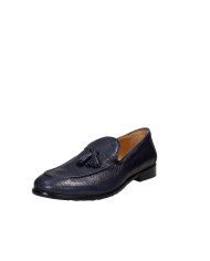JP David 266. Nappe Mocassino in pelle stampata Blu