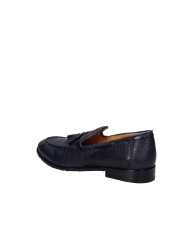 JP David 266. Nappe Mocassino in pelle stampata Blu