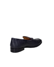 JP David 266. Nappe Mocassino in pelle stampata Blu