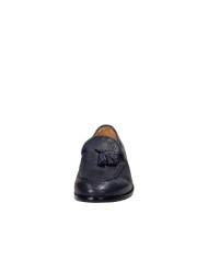 JP David 266. Nappe Mocassino in pelle stampata Blu