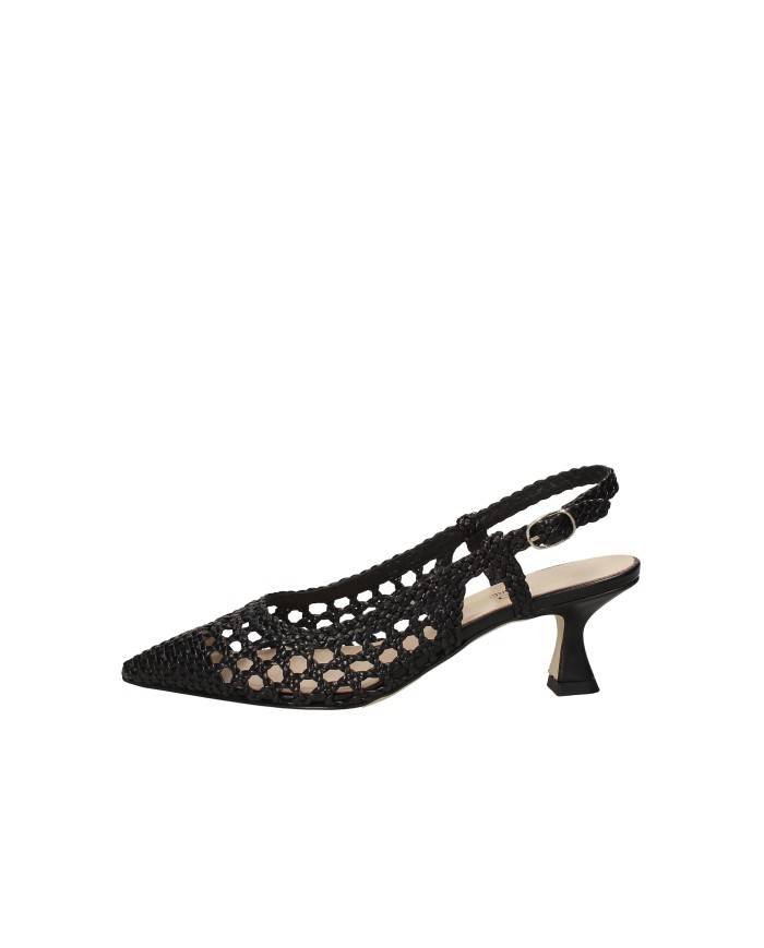 Il Borgo Firenze 1513 Slingback in pelle intrecciata Nero Il Borgo Firenze 1513 Slingback in pelle intrecciata Nero