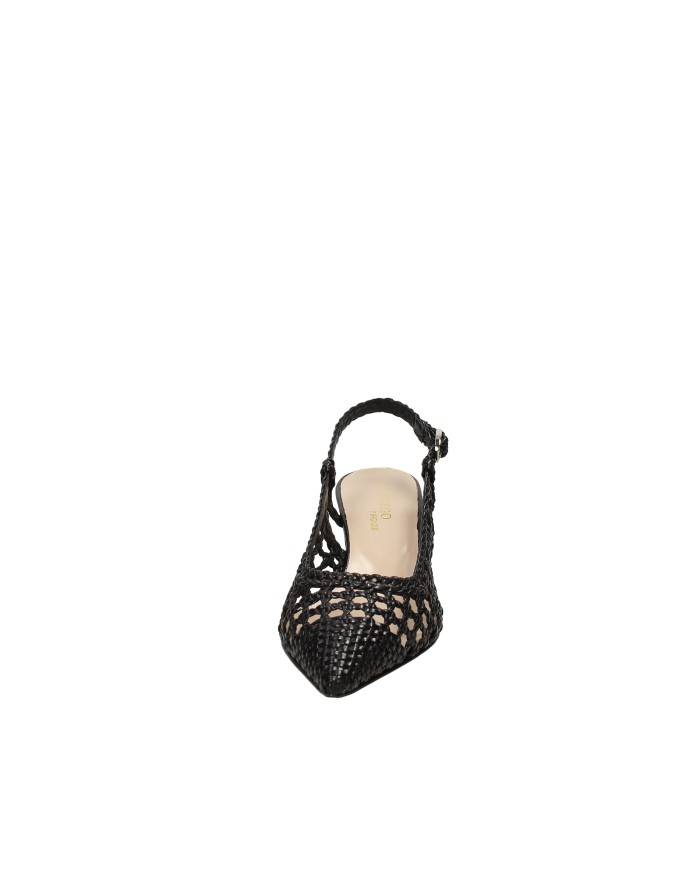 Il Borgo Firenze 1513 Slingback in pelle intrecciata Nero Il Borgo Firenze 1513 Slingback in pelle intrecciata Nero