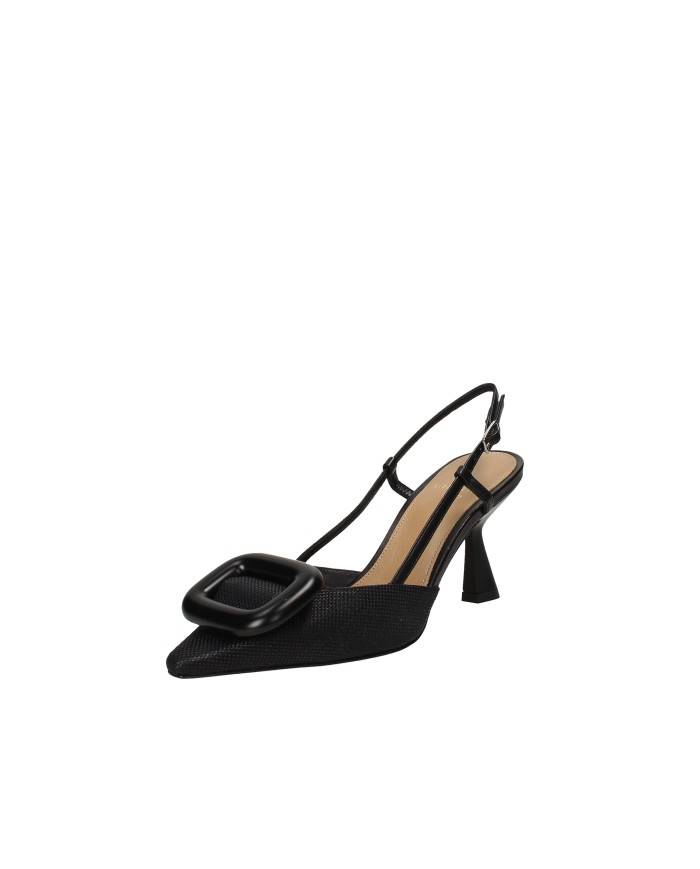 Chantal 2224 Slingback T80 in rafia Nero Chantal 2224 Slingback T80 in rafia Nero