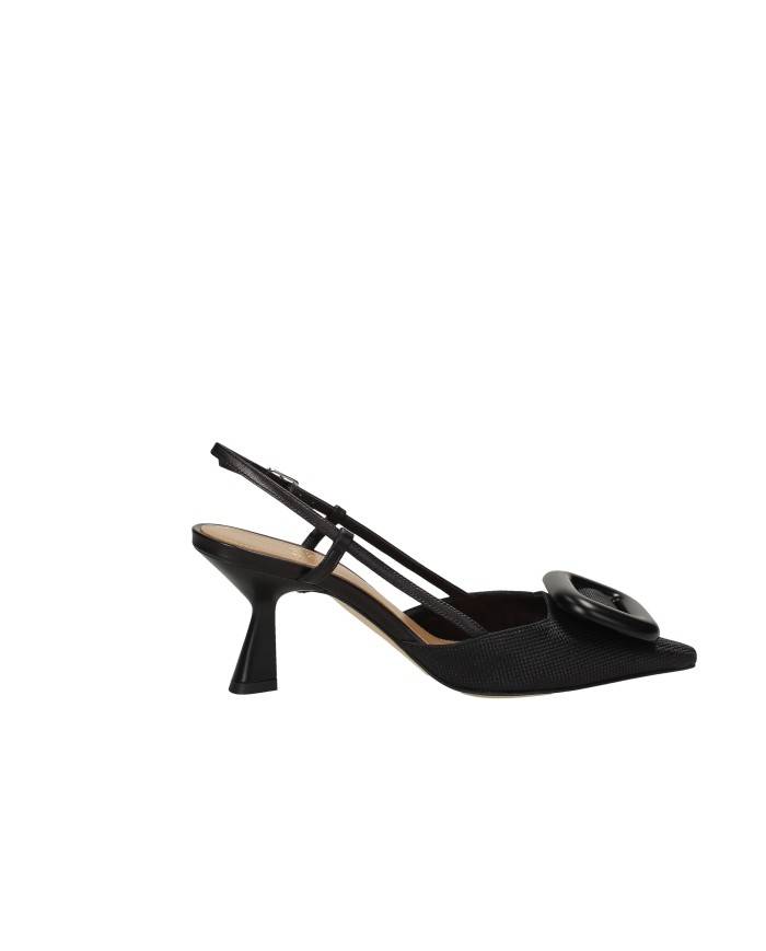 Chantal 2224 Slingback T80 in rafia Nero Chantal 2224 Slingback T80 in rafia Nero