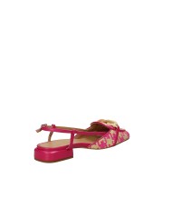 Chantal 2340 Slingback in rafia Fucsia e Beige Chantal 2340 Slingback in rafia Fucsia e Beige